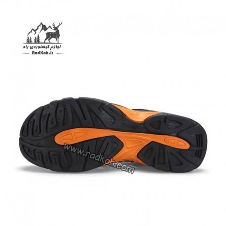 صندل پیاده روی مردانه هومتو مدل 710445A-6 رنگ مشکی/نارنجی