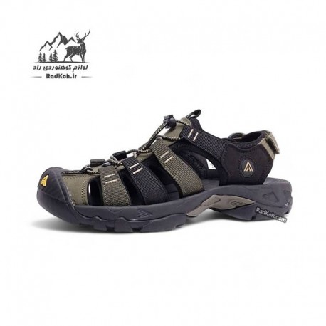 صندل هامتو مدل 710445A-8 رنگ سبز/مشکی