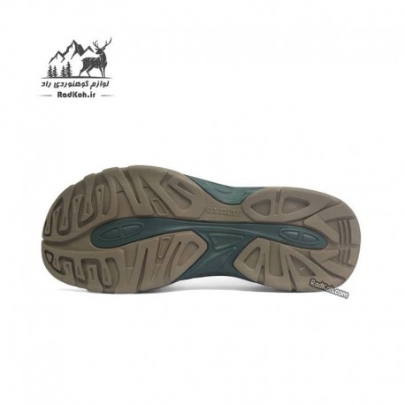 صندل هامتو مردانه مدل 710445A-14 رنگ خاکی/مشکی