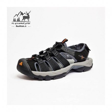 صندل هامتو مدل 710445A-16 رنگ مشکی/خاکستری تیره