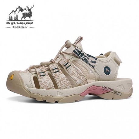 صندل هامتو زنانه مدل 710445B-18 رنگ کرم(بژ)/صورتی