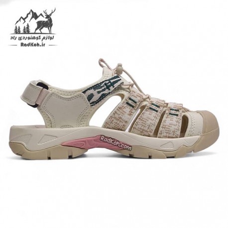 صندل پیاده روی هامتو زنانه مدل humtto 710445B-18 رنگ کرم(بژ)/صورتی