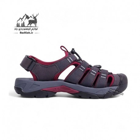 صندل هامتو مدل 710445B-22 رنگ خاکستری/زرشکی