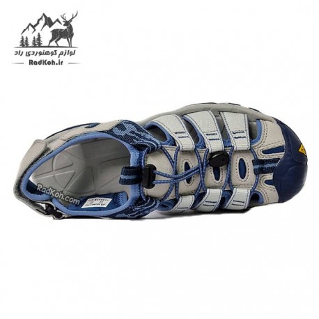 صندل زنانه مدل 710445B-27 رنگ طوسی/آبی