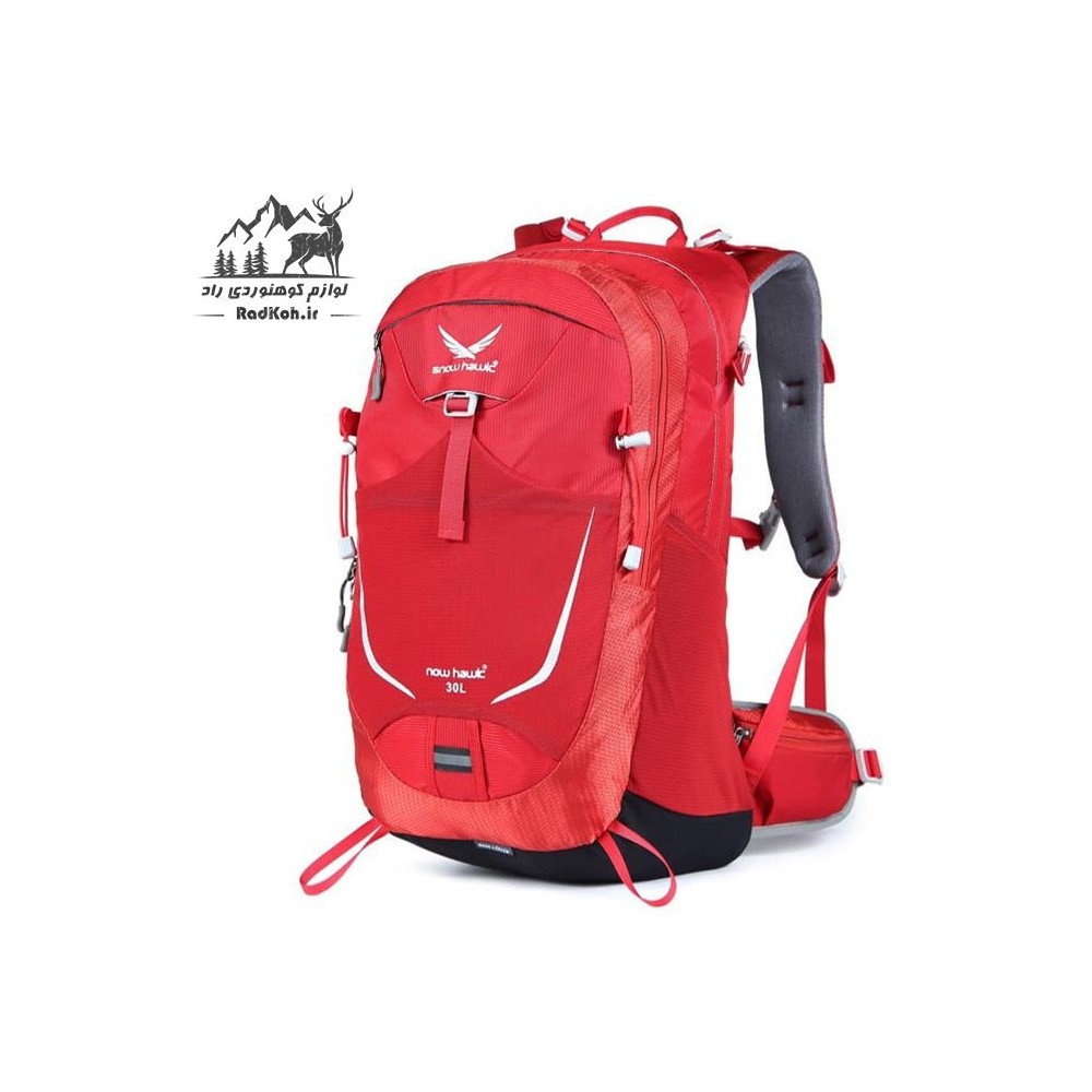 خرید کوله پشتی کوهنوردی 30 لیتری snowhawk KA-1752 رنگ قرمز