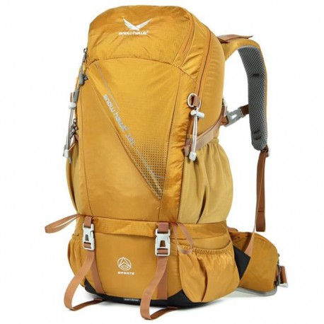 خرید کوله پشتی کوهنوردی 38 لیتری snowhawk KA-1713 رنگ خردلی