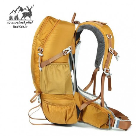 کوله پشتی طبیعت گردی 38 لیتری snowhawk KA-1713 رنگ خردلی