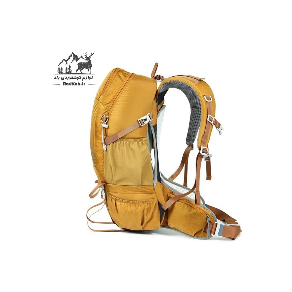 کوله پشتی طبیعت گردی 38 لیتری snowhawk KA-1713 رنگ خردلی