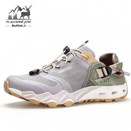 کفش پیاده روی زنانه هامتو مدل 630551B-5 رنگ طوسی/سبز