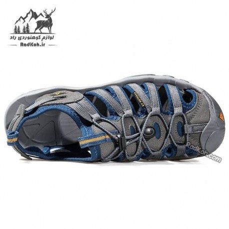 صندل هامتو مردانه مدل 710442A-2 رنگ خاکستری تیره/طوسی