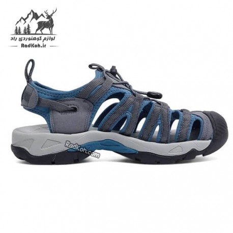 صندل هامتو آبنوردی مردانه مدل 710442A-5 رنگ خاکستری/مشکی