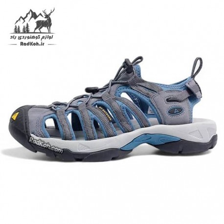 صندل مردانه مدل 710442A-5 رنگ خاکستری/مشکی