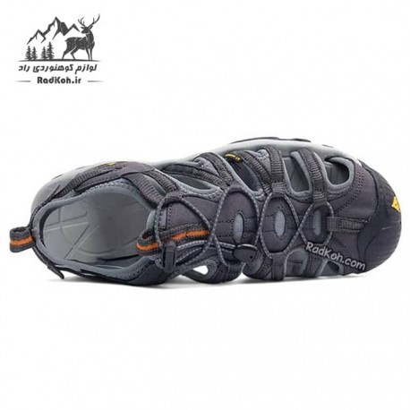 صندل مردانه هومتو humtto مدل 710442A-6 رنگ خاکستری تیره/زرد