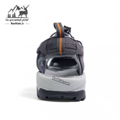 صندل مردانه مدل 710442A-6 رنگ خاکستری تیره/زرد