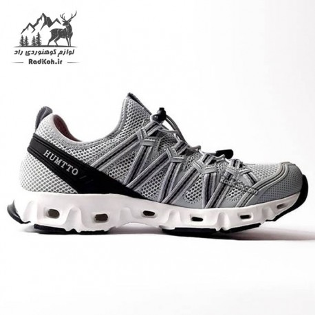 صندل پیاده روی مردانه هومتو مدل 610049A-13 رنگ طوسی/مشکی