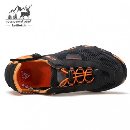 کفش صندل هامتو مردانه مدل HT1605-3 رنگ مشکی/نارنجی