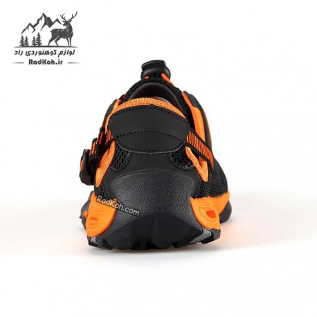 کفش صندل مردانه هومتو مدل HT1605-3 رنگ مشکی/نارنجی