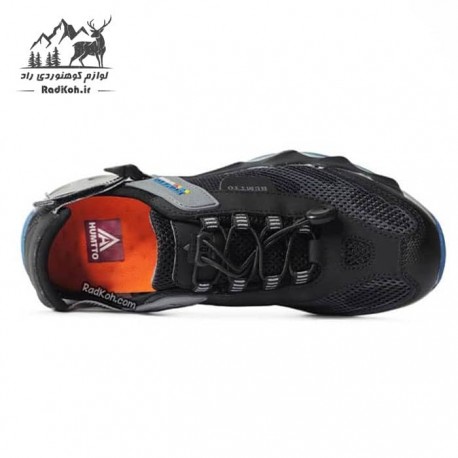 صندل هامتو مردانه مدل HT1605-11 رنگ مشکی/آبی