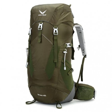 خرید کوله پشتی کوهنوردی 45 لیتری snowhawk Sirwan KA-8133 رنگ سبز زیتونی