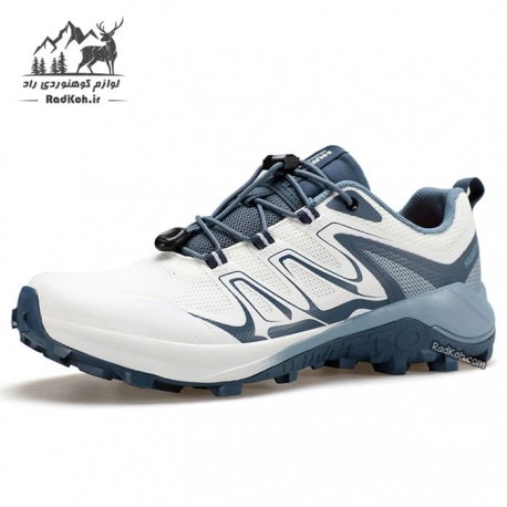 کفش پیاده روی مردانه هامتو مدل 850929A-2 رنگ سفید/سرمه ای