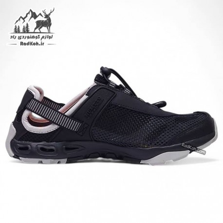 کفش پیاده روی هامتو زنانه مدل 2605-13 رنگ مشکی/طوسی