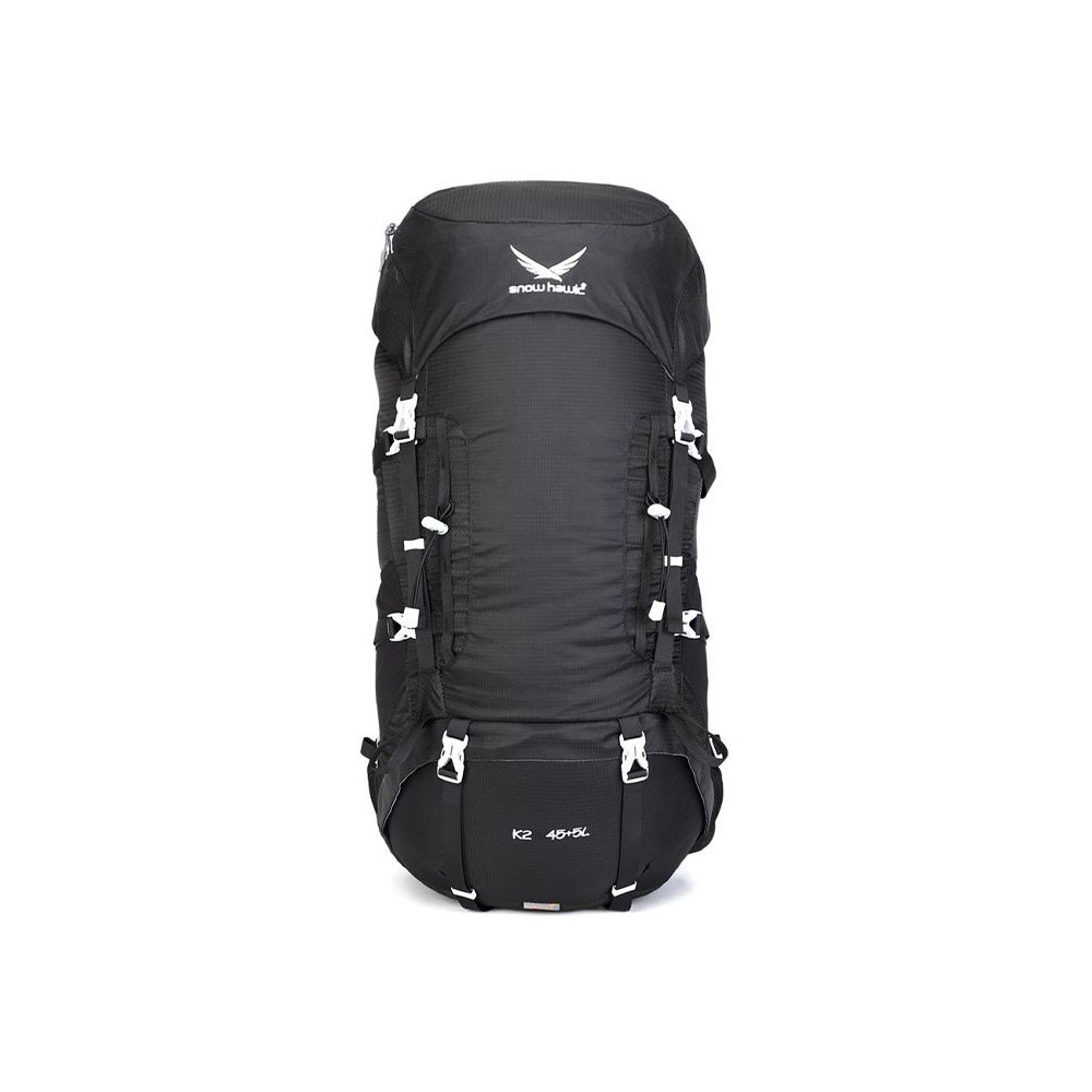 خرید کوله پشتی کوهنوردی 45+5 لیتری snowhawk K2 رنگ مشکی