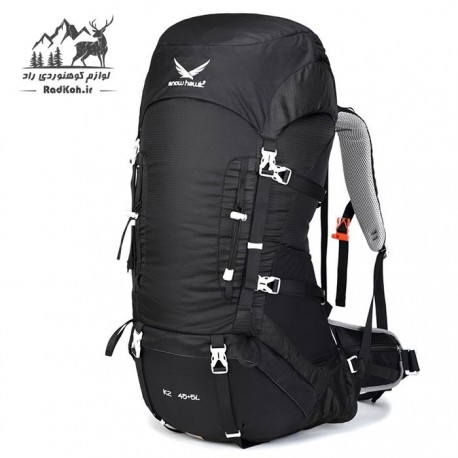 کوله پشتی کوهنوردی 45+5 لیتری snowhawk K2 رنگ مشکی