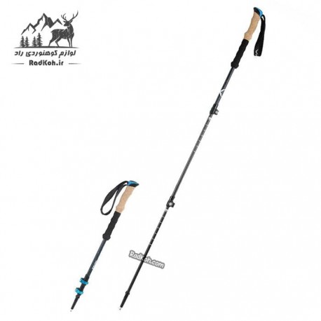 باتوم کوهنوردی کلیپسی کربن اسنوهاک مدل SN-T0112 رنگ آبی