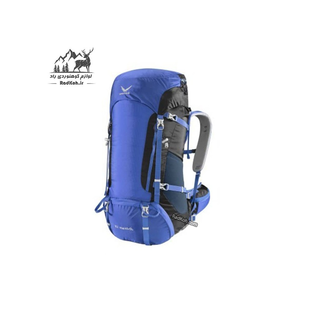 کوله پشتی کوهنوردی 45+5 لیتری snowhawk K2 رنگ سرمه ای
