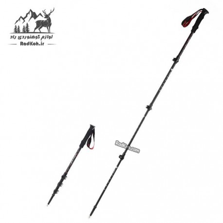 باتوم طبیعت گردی کلیپسی اسنوهاک مدل SN-T0114 رنگ مشکی/قرمز