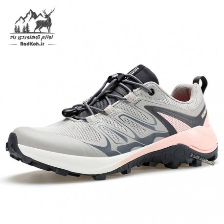 کفش پیاده روی زنانه هامتو مدل 850929B-2 رنگ طوسی/صورتی