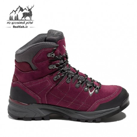 کفش راحتی و زمستانی اسنوهاک ساقدار مدل روژان رنگ زرشکی