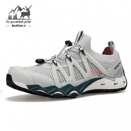 صندل پیاده روی مردانه هامتو مدل 620829A-6 رنگ طوسی/سبز تیره