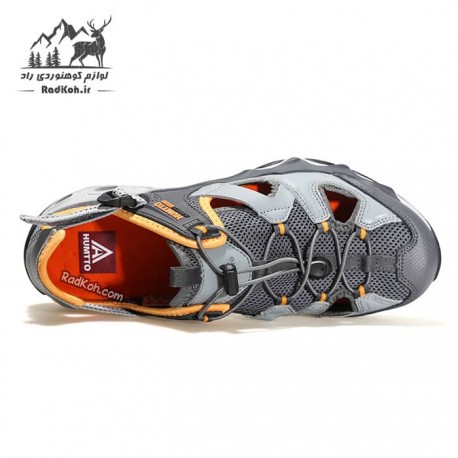کفش مردانه هامتو humtto 630261A-2 رنگ خاکستری تیره/نارنجی
