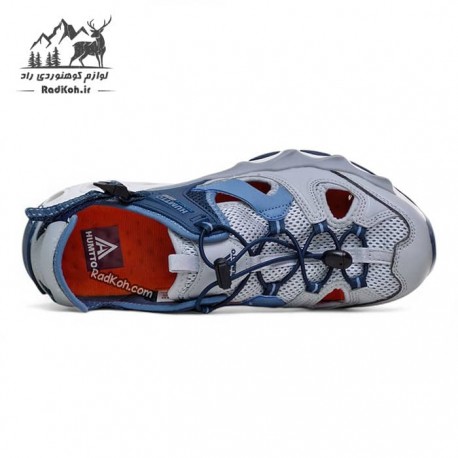 صندل مردانه راحتی هامتو مدل 630261A-10 رنگ طوسی/سرمه ای