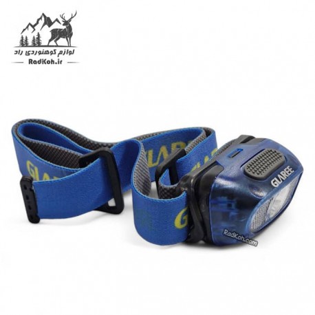 چراغ پیشانی هدلایت کوهنوردی گلاری مدل L20 رنگ آبی