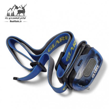 چراغ پیشانی هدلایت کوهنوردی گلاری مدل L20 رنگ آبی