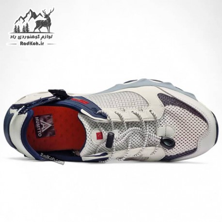 کفش پیاده روی مردانه هامتو مدل 630101A-5 رنگ سفید/سرمه ای