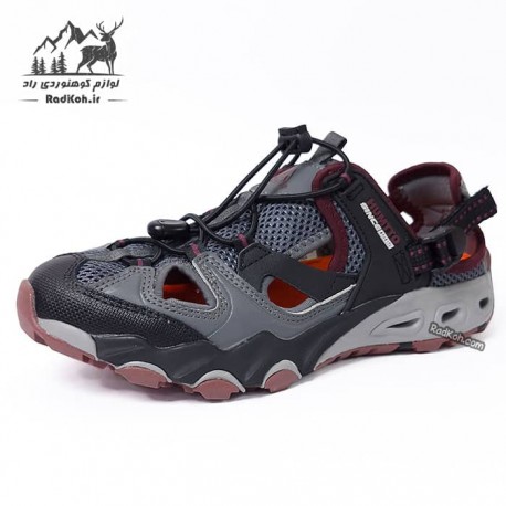 کفش صندل هامتو زنانه مدل 630261B-10 رنگ خاکستری/زرشکی