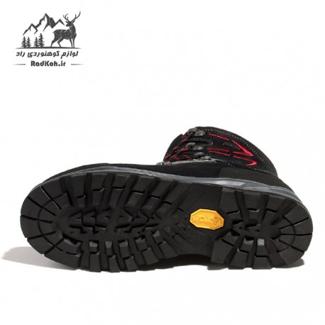 کفش مردانه اسنوهاک مدل بولگایس رنگ مشکی دوخت قرمز