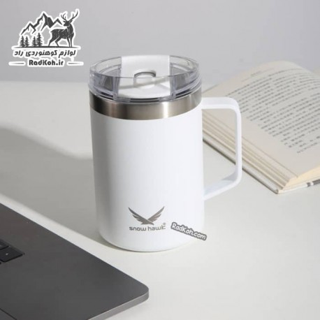 ماگ 480 میل اسنوهاک مدل ANGLE کد SN-C6147 رنگ سفید