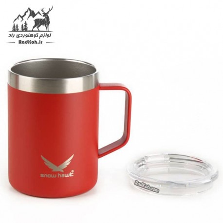 ماگ 350 میلی لیتر اسنوهاک مدل ANGLE کد SN-C6158 رنگ قرمز