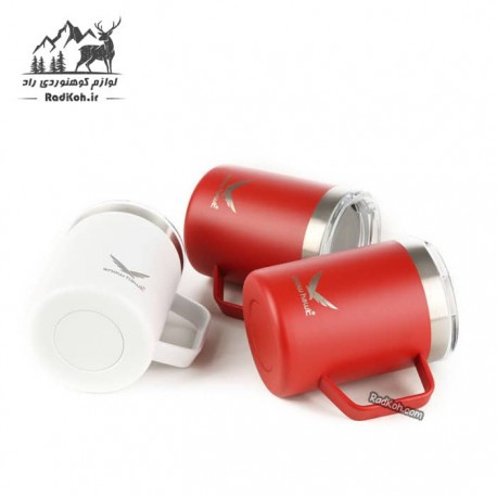 ماگ اسنوهاک 350 میل مدل ANGLE کد SN-C6158 رنگ سفید