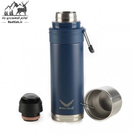 فلاسک طبیعت گردی 650 میلی لیتر اسنوهاک مدل BAIKAL کد SN-6142 سرمه ای