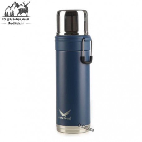 فلاسک کوهنوردی 650 میلی لیتر اسنوهاک مدل BAIKAL کد SN-6142 سرمه ای