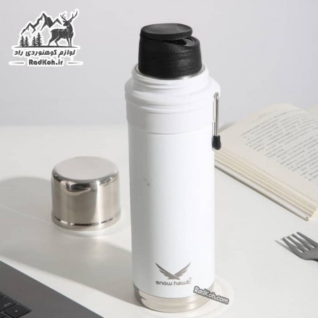 فلاسک طبیعت گردی اسنوهاک 650 میلی لیتر مدل BAIKAL کد SN-6142 سفید
