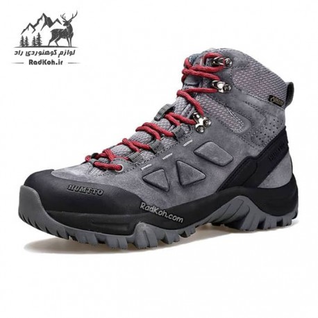 کفش کوهنوردی زنانه هامتو مدل 230510B-2 رنگ طوسی/قرمز