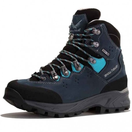 کفش کوهنوردی ساق بلند زنانه snowhawk SIRWAN رنگ آبی