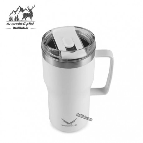 ماگ مسافرتی 590 میلی لیتر اسنوهاک مدل ANGEL کد SN-C6147 رنگ سفید