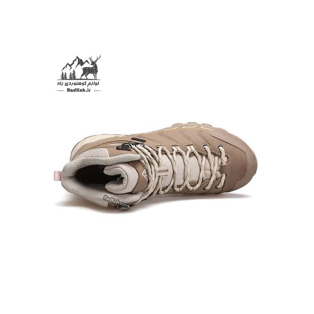 کفش ساقدار زنانه هومتو مدل humtto 240246B-3 رنگ کرم